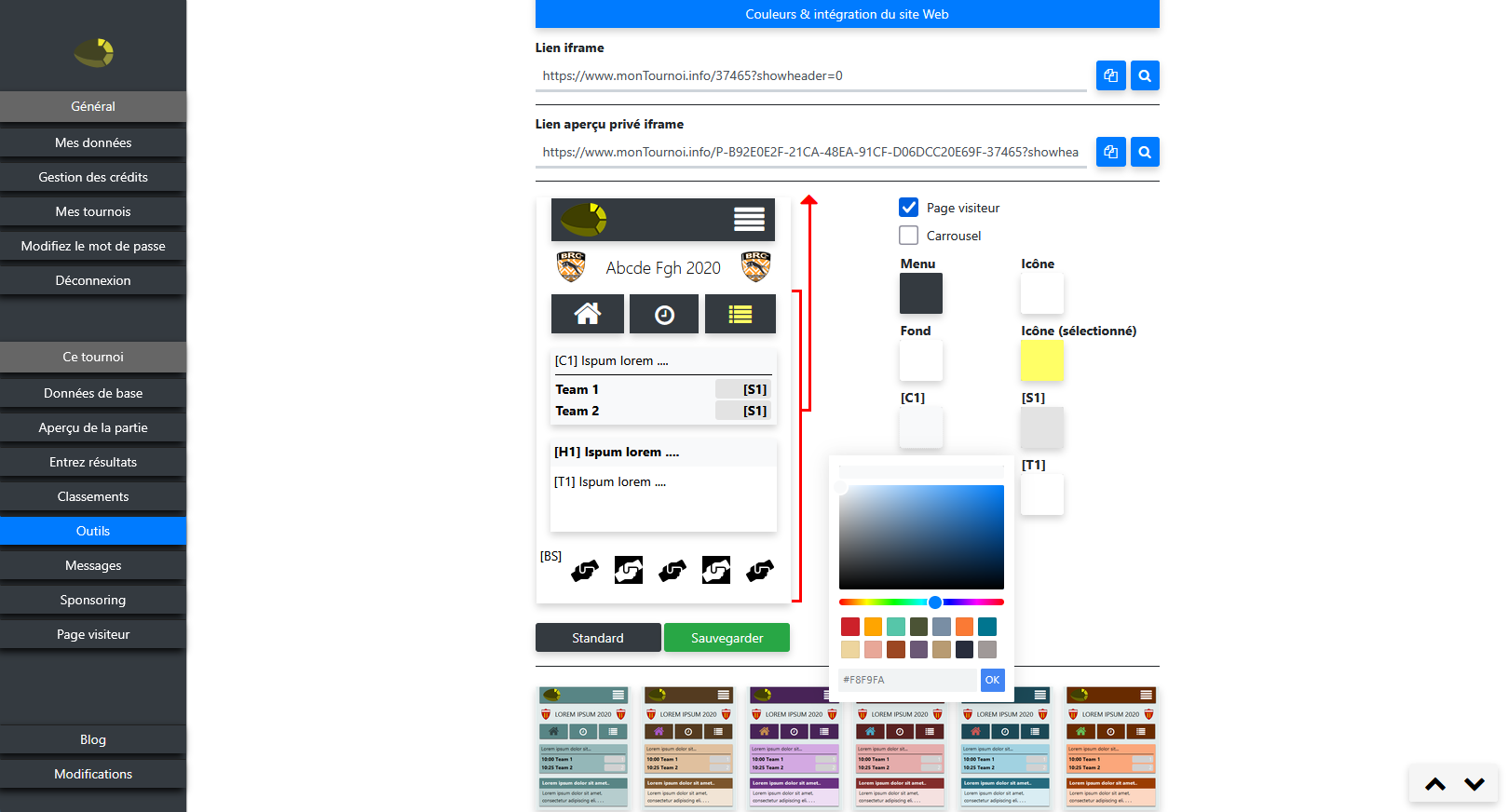 Compléter la page visiteurs avec des documents et des couleurs